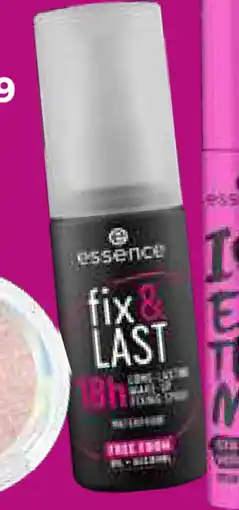 Trekpleister essence fix & last 18h fixing spray aanbieding