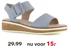 Scapino Natuform dames sandalen lichtblauw aanbieding