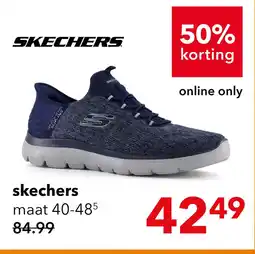 Scapino Skechers Slip-ins: Summits Key Pace heren sneakers blauw aanbieding