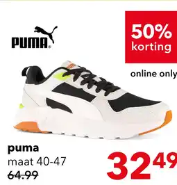 Scapino Puma Trinity 2 LT heren sneakers wit zwart aanbieding