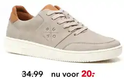 Scapino Blue Box heren sneakers grijs bruin aanbieding
