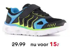 Scapino Osaga kinder sportschoenen zwart blauw aanbieding