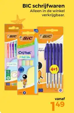 Trekpleister BIC schrijfwaren aanbieding