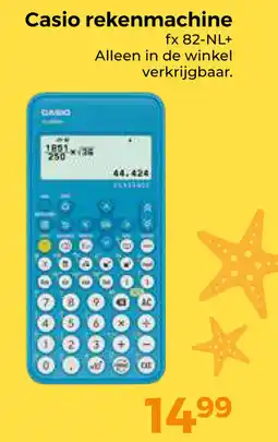 Trekpleister Casio rekenmachine aanbieding