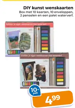 Trekpleister DIY kunst wenskaarten aanbieding