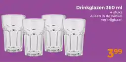 Trekpleister Drinkglazen aanbieding