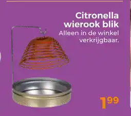 Trekpleister Citronella wierook blik aanbieding