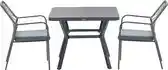 Bol.com Garden Impressions Ross tuinset 3-delig mosgroen - Mina tuintafel 90x90 cm aanbieding