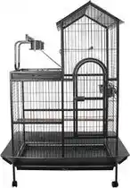 Bol.com Topmast Papegaaienkooi - Torino - Hamerslag Antraciet - 93 x 60 x 160 cm aanbieding