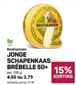 Ekoplaza Bastiaansen jonge schapenkaas brébelle 50+ aanbieding
