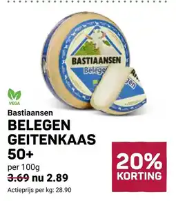 Ekoplaza Bastiaansen belegen geitenkaas 50+ aanbieding