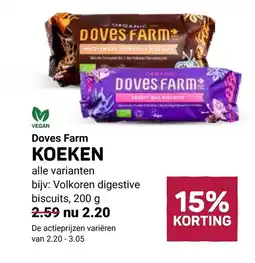 Ekoplaza Doves farm koeken aanbieding