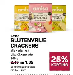 Ekoplaza Amisa glutenvrije crackers aanbieding