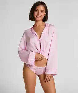 Hunkemoller Hunkemöller Hoog uitgesneden brazilian Caro Roze aanbieding