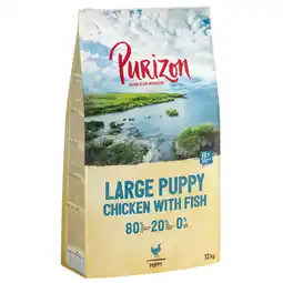 Zooplus 2x12kg Large Puppy Kip & Vis Purizon Hondenvoer aanbieding