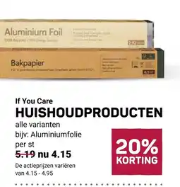 Ekoplaza If you care huishoudproducten aanbieding
