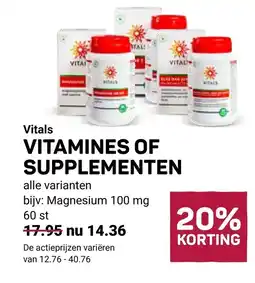 Ekoplaza Vitals vitamines of supplementen aanbieding