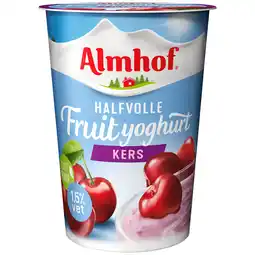 Dekamarkt Almhof Halfvolle yoghurt kers aanbieding