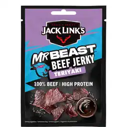 Dekamarkt Jack Link's Mr beast beef jerky teriyaki aanbieding