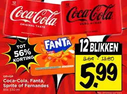Vomar Voordeelmarkt Coca-Cola, Fanta, Sprite of Fernandes aanbieding