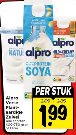 Vomar Voordeelmarkt Alpro Verse Plantaardige Zuivel aanbieding