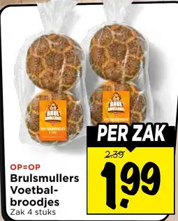 Vomar Voordeelmarkt Brulsmullers Voetbalbroodjes aanbieding