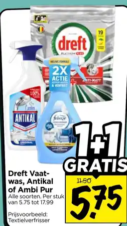 Vomar Voordeelmarkt Dreft Vaatwas, Antikal of Ambi Pur aanbieding