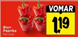 Vomar Voordeelmarkt Bio+ Paprika aanbieding