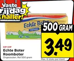 Vomar Voordeelmarkt Echte Boter Roomboter aanbieding