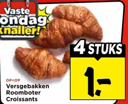 Vomar Voordeelmarkt Versgebakken Roomboter Croissants aanbieding