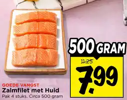 Vomar Voordeelmarkt Zalmfilet met Huid aanbieding