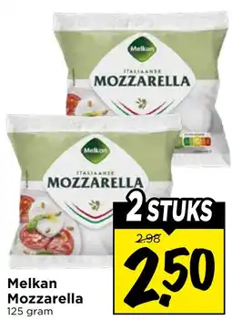 Vomar Voordeelmarkt Melkan Mozzarella aanbieding