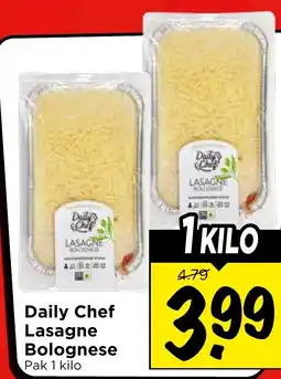Vomar Voordeelmarkt Daily Chef Lasagne Bolognese aanbieding