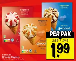 Vomar Voordeelmarkt G'woon Cornets aanbieding