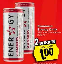Vomar Voordeelmarkt Slammers Energy Drink aanbieding