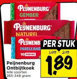 Vomar Voordeelmarkt Peijnenburg Ontbijtkoek aanbieding