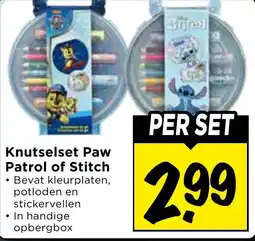 Vomar Voordeelmarkt Knutselset Paw Patrol of Stitch aanbieding