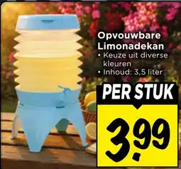 Vomar Voordeelmarkt Opvouwbare Limonadekan aanbieding