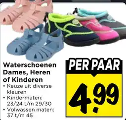 Vomar Voordeelmarkt Waterschoenen Dames, Heren of Kinderen aanbieding
