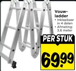 Vomar Voordeelmarkt Vouwladder aanbieding