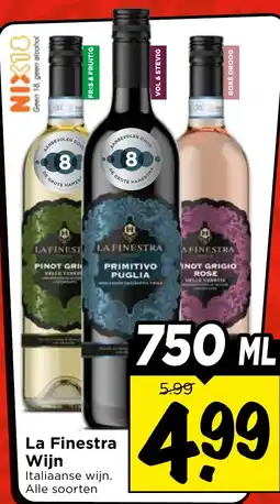 Vomar Voordeelmarkt La Finestra Wijn aanbieding