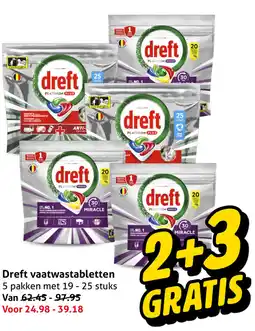 Hoogvliet Dreft vaatwastabletten aanbieding