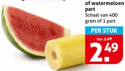 Hoogvliet Ananas cilinder of watermeloen part aanbieding