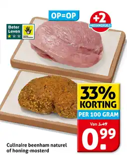 Hoogvliet Culinaire beenham naturel of honing mosterd aanbieding