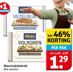 Hoogvliet Wasa knäckebröd aanbieding