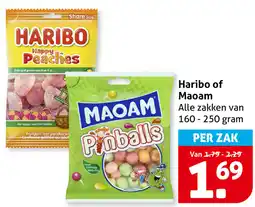 Hoogvliet Haribo of Maoam aanbieding