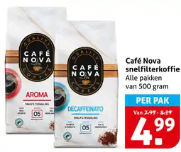 Hoogvliet Café Nova snelfilterkoffie aanbieding