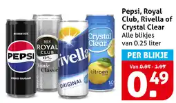 Hoogvliet Pepsi, Royal Club, Rivella of Crystal Clear aanbieding