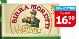 Hoogvliet Birra Moretti aanbieding
