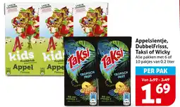 Hoogvliet Appelsientje, DubbelFrisss, Taksi of Wicky aanbieding